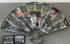 WB在线平台大型折扇工艺品